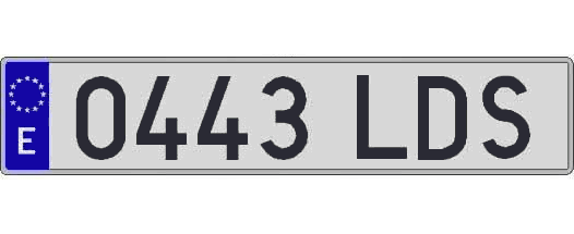 0443LDS matricula larga