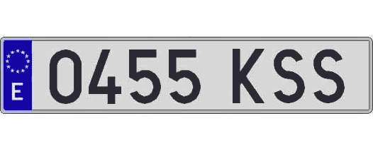 0455KSS matricula larga
