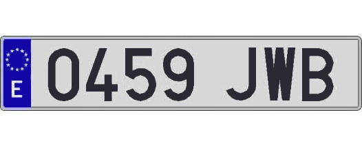 0459JWB matricula larga