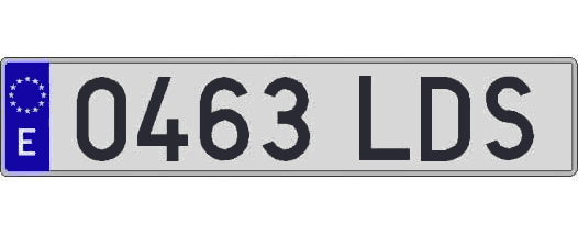0463LDS matricula larga