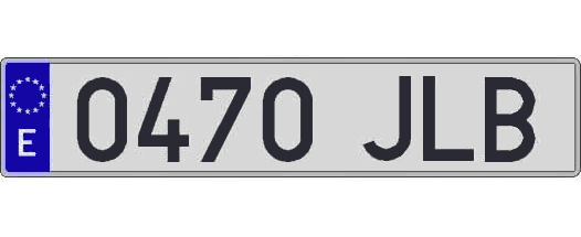 0470JLB matricula larga
