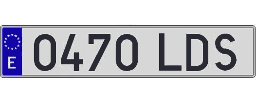 0470LDS matricula larga