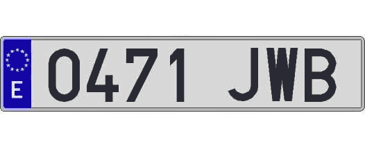 0471JWB matricula larga