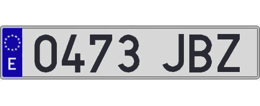 0473JBZ matricula larga