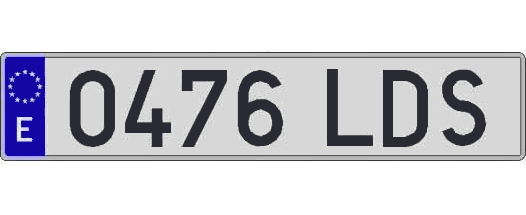 0476LDS matricula larga