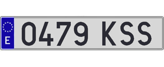 0479KSS matricula larga
