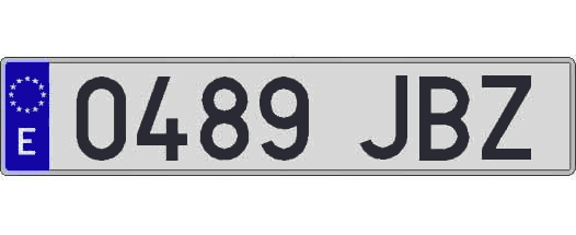 0489JBZ matricula larga