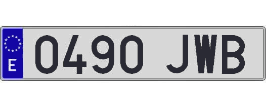 0490JWB matricula larga