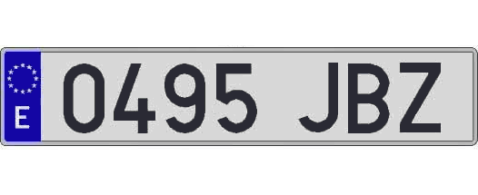 0495JBZ matricula larga