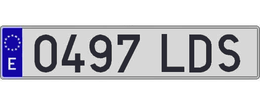 0497LDS matricula larga
