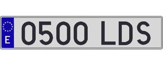 0500LDS matricula larga