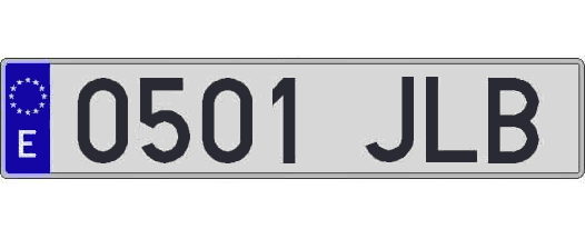 0501JLB matricula larga