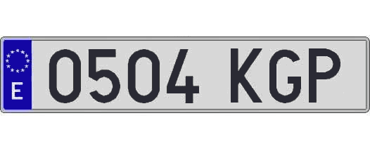 0504KGP matricula larga