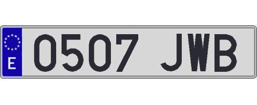 0507JWB matricula larga