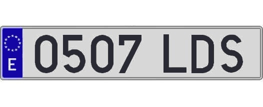 0507LDS matricula larga