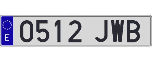 0512JWB matricula larga
