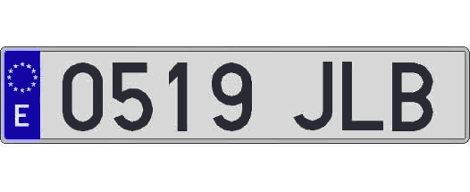 0519JLB matricula larga