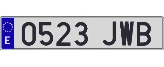0523JWB matricula larga