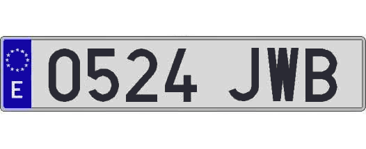 0524JWB matricula larga