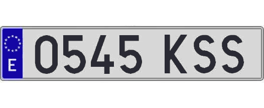 0545KSS matricula larga
