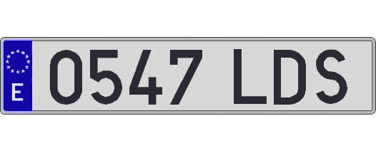 0547LDS matricula larga