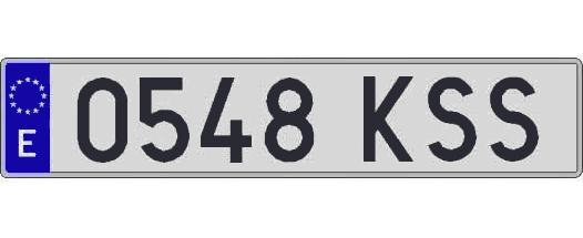 0548KSS matricula larga