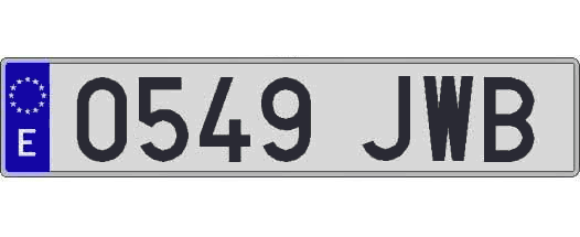 0549JWB matricula larga