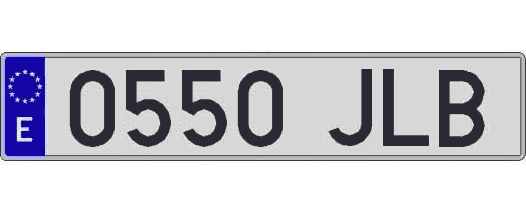 0550JLB matricula larga