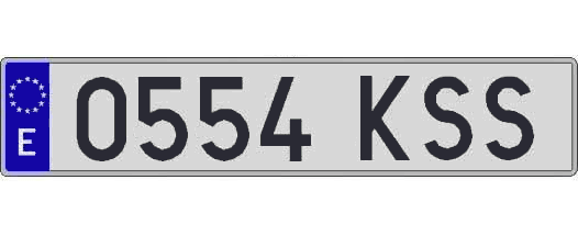0554KSS matricula larga