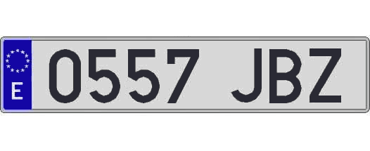 0557JBZ matricula larga