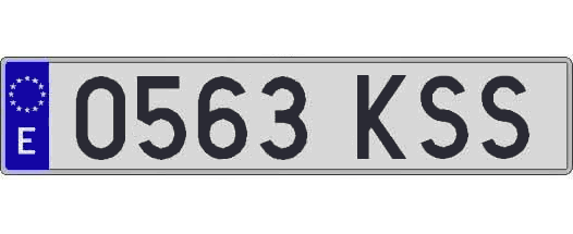 0563KSS matricula larga