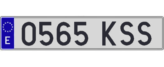 0565KSS matricula larga