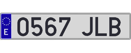 0567JLB matricula larga