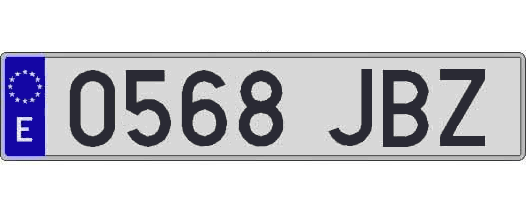 0568JBZ matricula larga