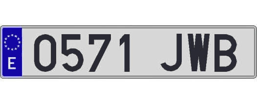 0571JWB matricula larga