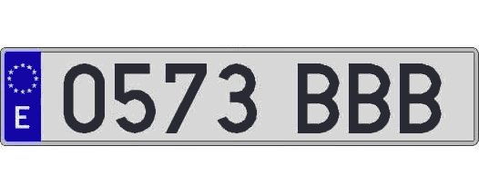 0573BBB matricula larga
