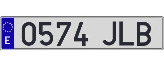 0574JLB matricula larga