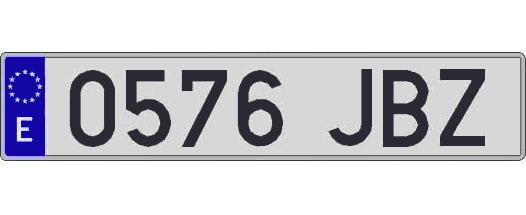 0576JBZ matricula larga