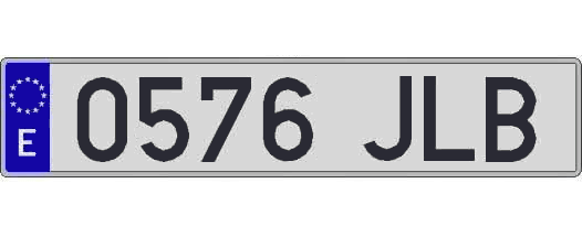 0576JLB matricula larga