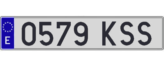 0579KSS matricula larga