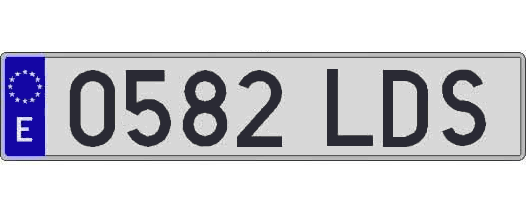 0582LDS matricula larga