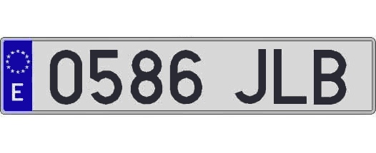 0586JLB matricula larga