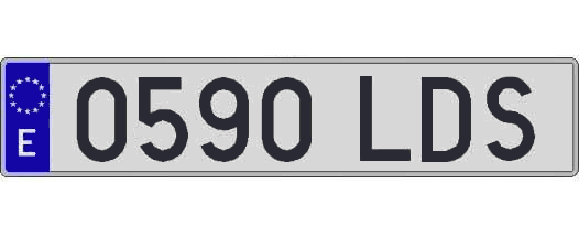 0590LDS matricula larga