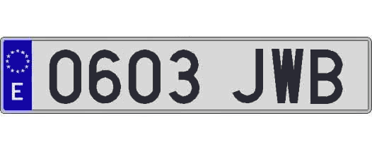 0603JWB matricula larga