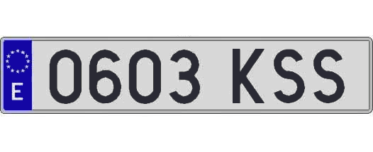 0603KSS matricula larga