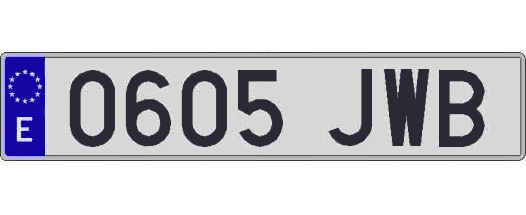 0605JWB matricula larga