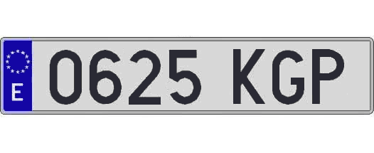 0625KGP matricula larga