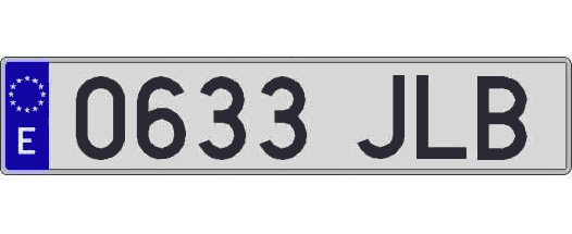 0633JLB matricula larga