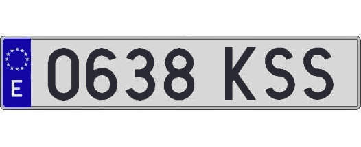 0638KSS matricula larga