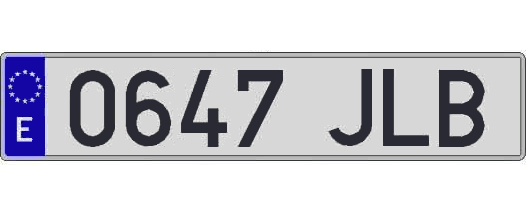 0647JLB matricula larga